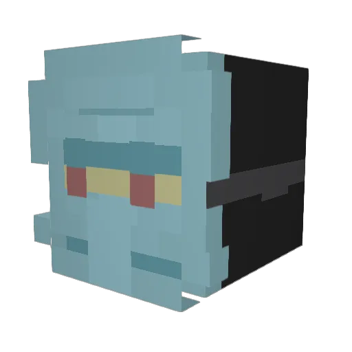 wpscrafter9 Minecraft avatar head, 3D render