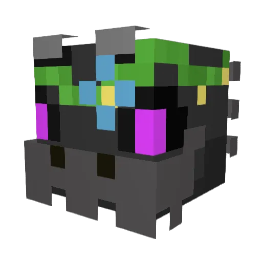 wpuffs Minecraft avatar head, 3D render