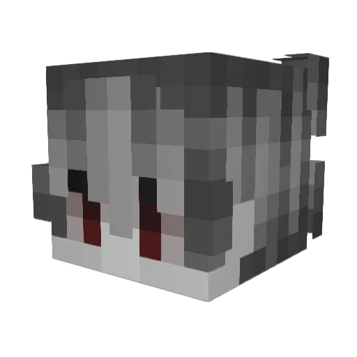 wqq567 Minecraft avatar head, 3D render