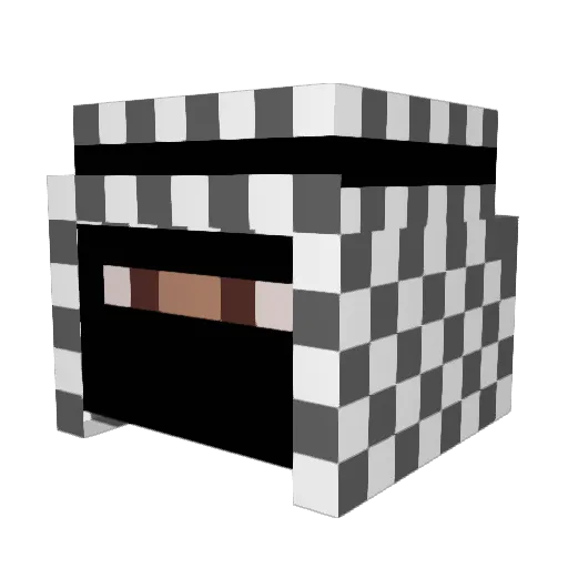 wqshing Minecraft avatar head, 3D render