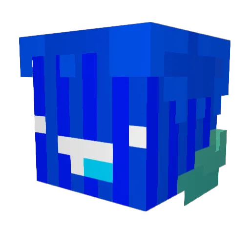 wr3_ Minecraft avatar head, 3D render