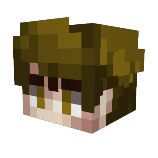 wr3ckall Minecraft avatar head, 3D render