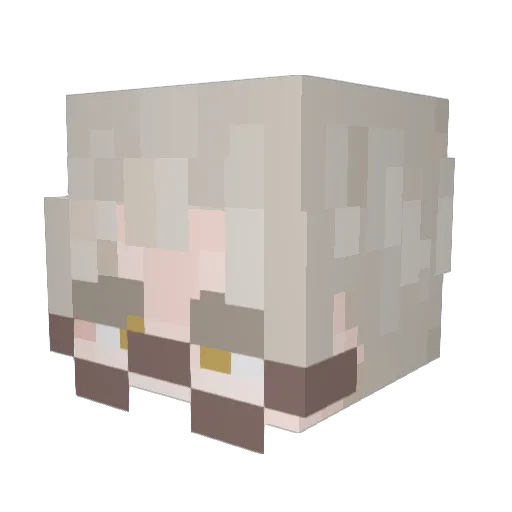 wr3ndra Minecraft avatar head, 3D render