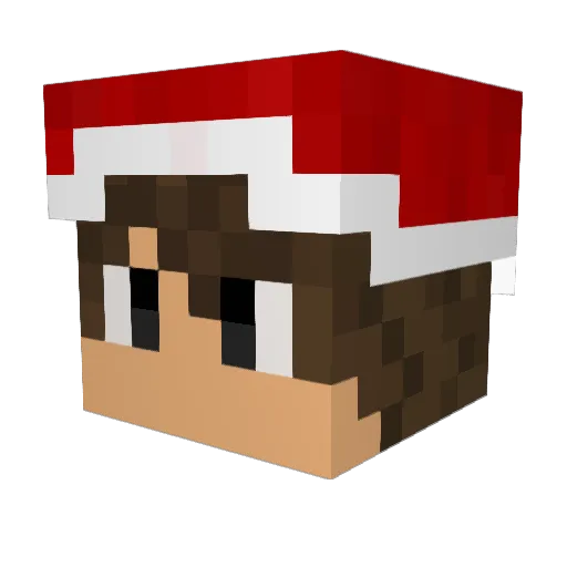 wr4ithlike Minecraft avatar head, 3D render