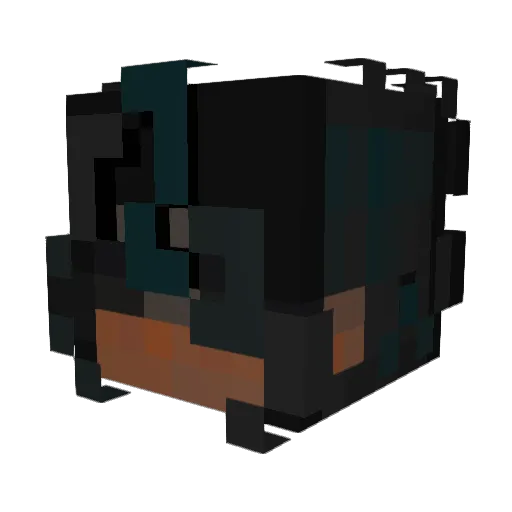 wraeb Minecraft avatar head, 3D render