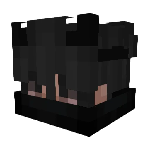 wraisu Minecraft avatar head, 3D render