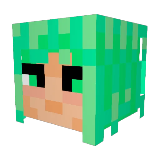 wraithguard01 Minecraft avatar head, 3D render