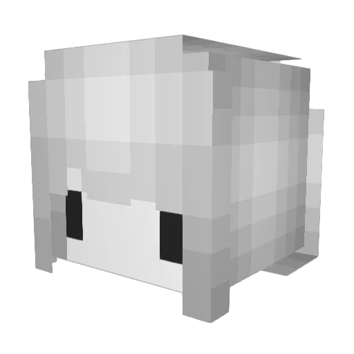 wrak Minecraft avatar head, 3D render