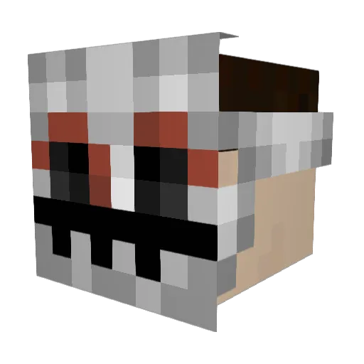 wrango5150 Minecraft avatar head, 3D render
