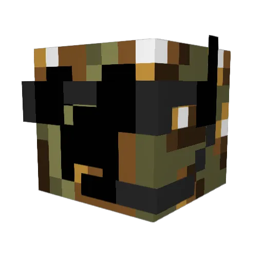 wrath_of_creeper Minecraft avatar head, 3D render