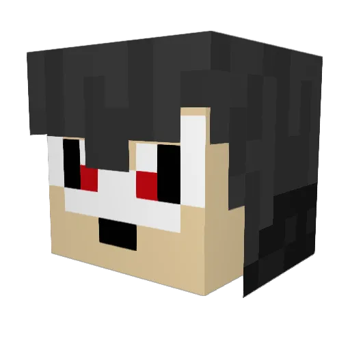 wrathofmannix Minecraft avatar head, 3D render