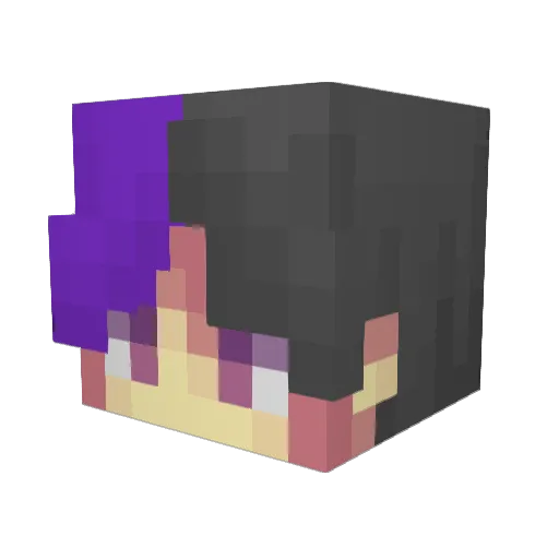 wraythqv Minecraft avatar head, 3D render
