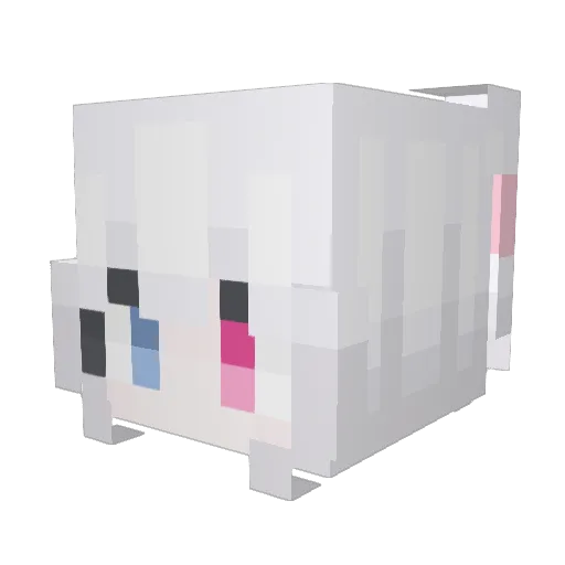 wrct Minecraft avatar head, 3D render