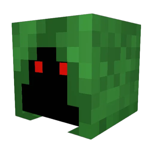 wreckyface Minecraft avatar head, 3D render