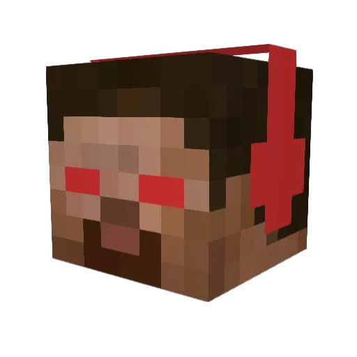 wreedde Minecraft avatar head, 3D render