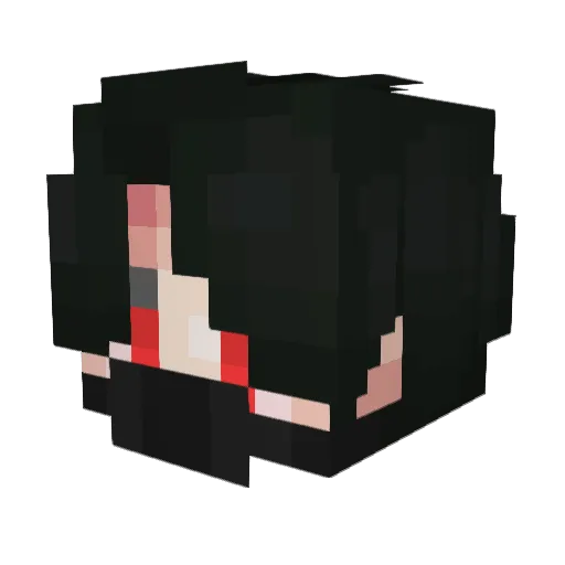 wreetw Minecraft avatar head, 3D render