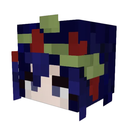 wrengu Minecraft avatar head, 3D render