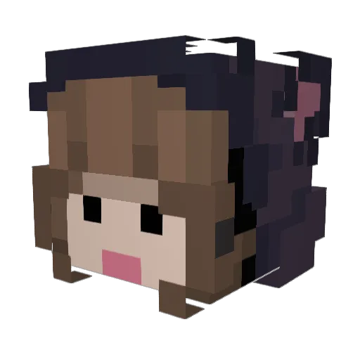 wrennny Minecraft avatar head, 3D render