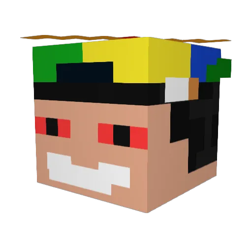 wrick12 Minecraft avatar head, 3D render
