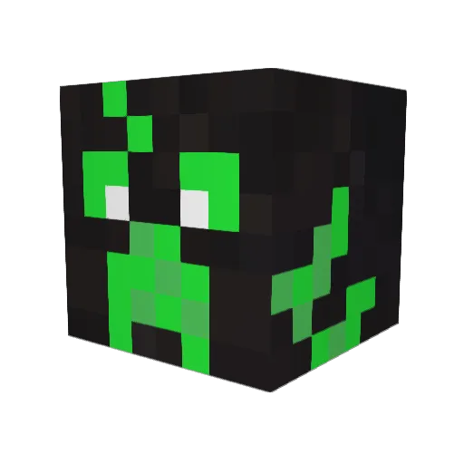 wrighty12 Minecraft avatar head, 3D render