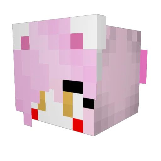 wristcrying Minecraft avatar head, 3D render