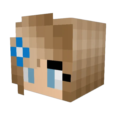 writergirl0602 Minecraft avatar head, 3D render