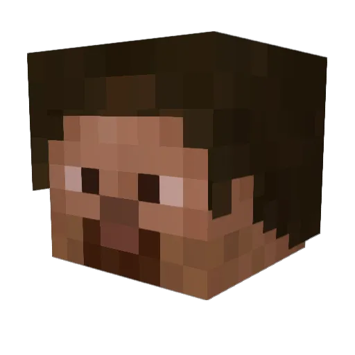 wrsko Minecraft avatar head, 3D render