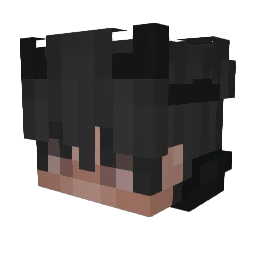 wruzt Minecraft avatar head, 3D render
