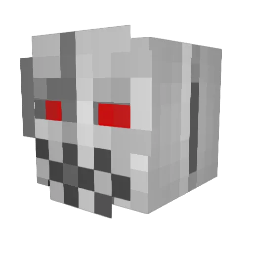 wrwhit Minecraft avatar head, 3D render