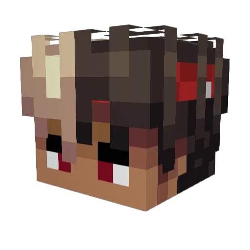 wryd Minecraft avatar head, 3D render