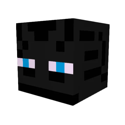 wrydera Minecraft avatar head, 3D render