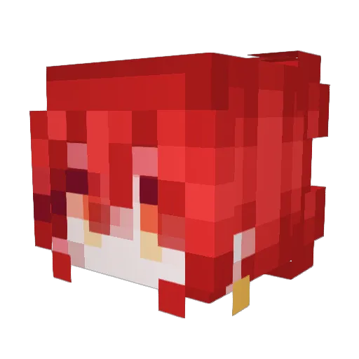 wrzex Minecraft avatar head, 3D render