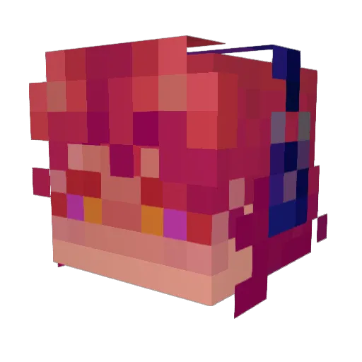 wsad14 Minecraft avatar head, 3D render