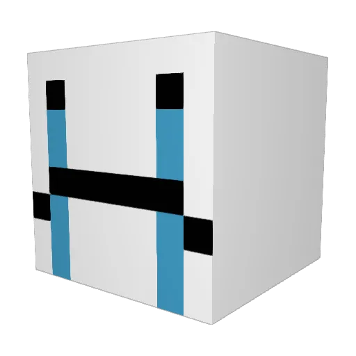 wsad21 Minecraft avatar head, 3D render