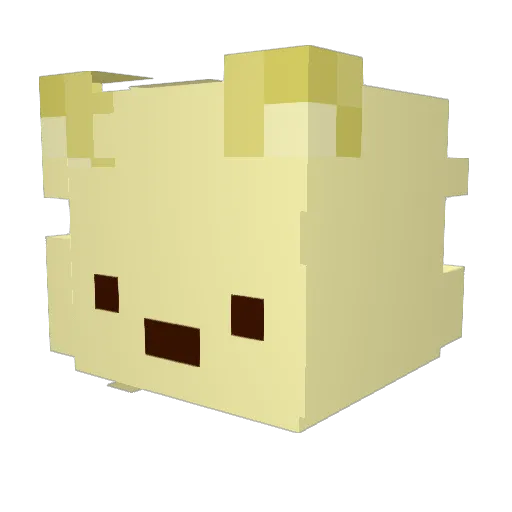 wsdfty Minecraft avatar head, 3D render