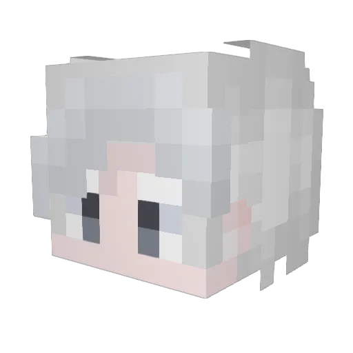 wsdltd Minecraft avatar head, 3D render