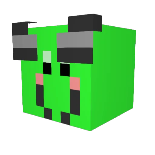 wsdsm1 Minecraft avatar head, 3D render