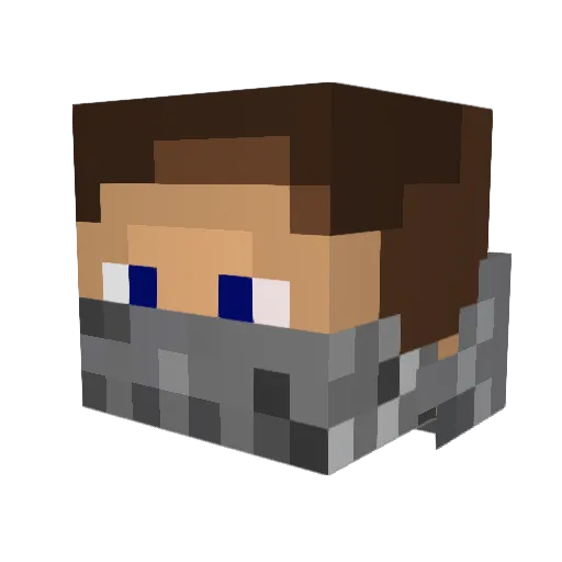 wsean2000 Minecraft avatar head, 3D render