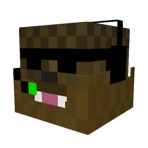 wshockey Minecraft avatar head, 3D render