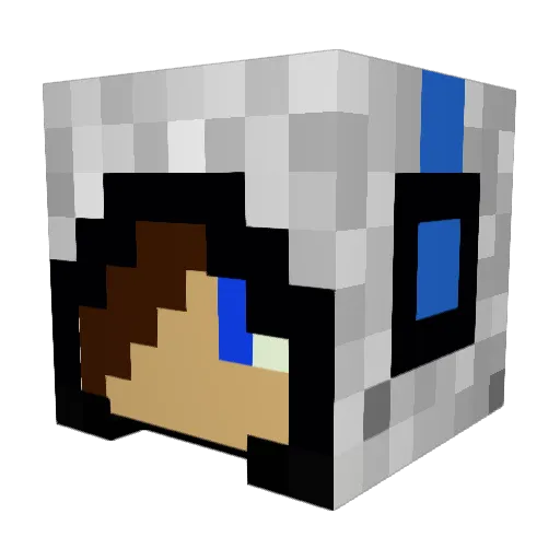wshxy Minecraft avatar head, 3D render