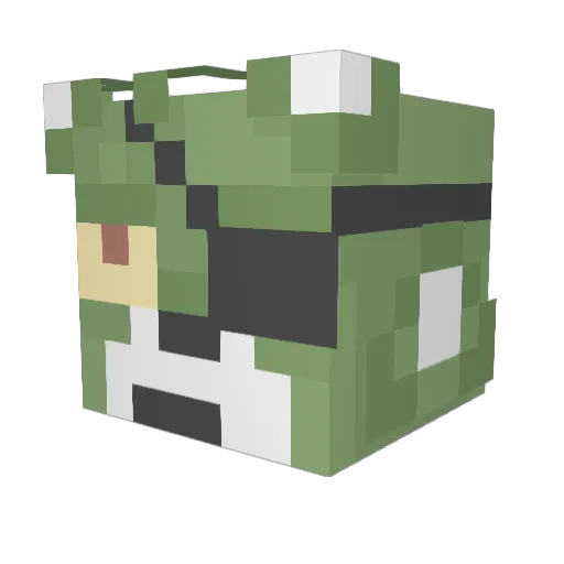 wsj8600 Minecraft avatar head, 3D render