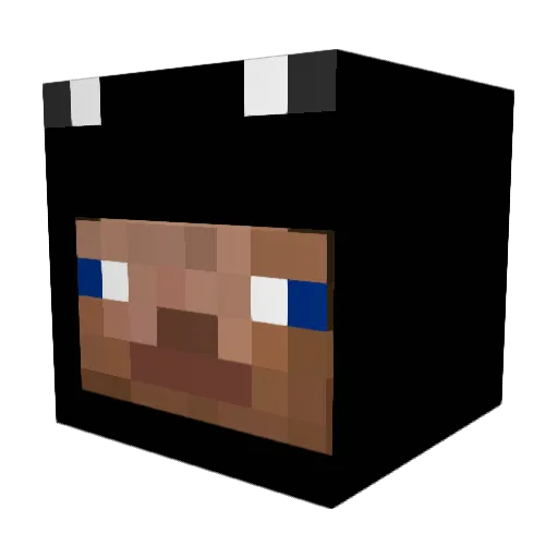 wsquared Minecraft avatar head, 3D render