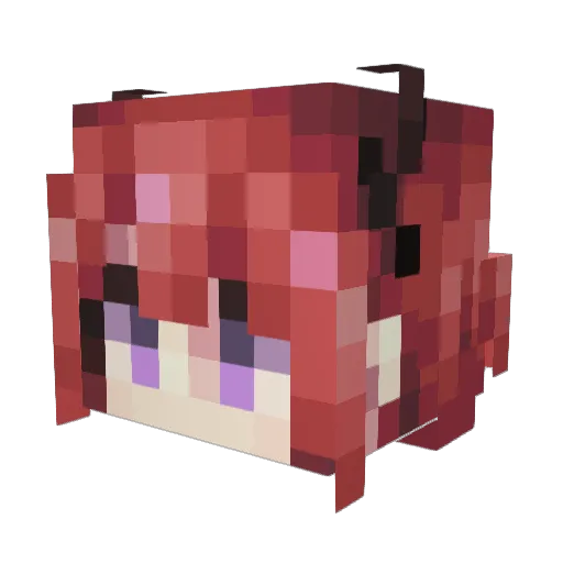 wss130 Minecraft avatar head, 3D render