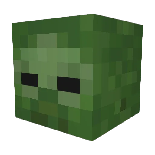 wssc Minecraft avatar head, 3D render