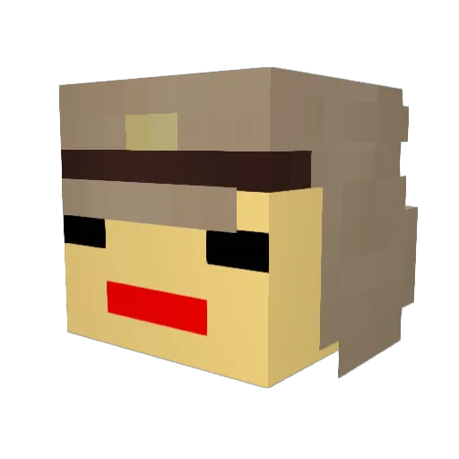 wstleon Minecraft avatar head, 3D render