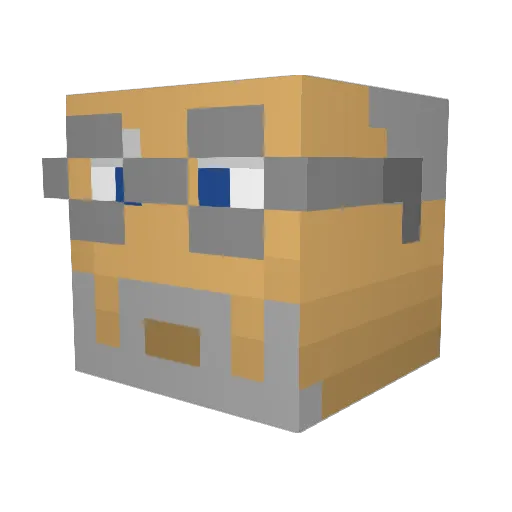 wswain32 Minecraft avatar head, 3D render