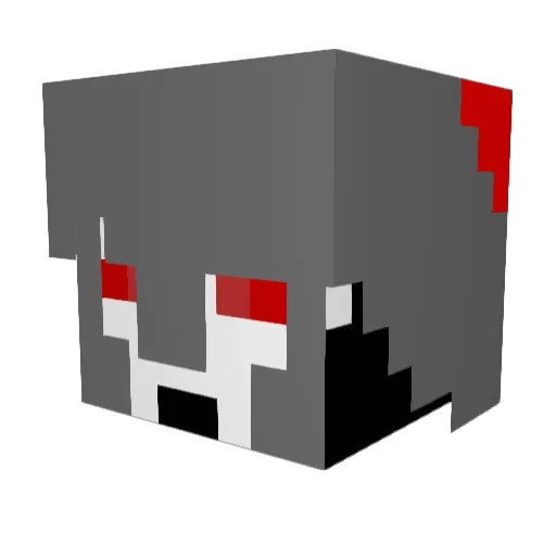 wtd0988 Minecraft avatar head, 3D render