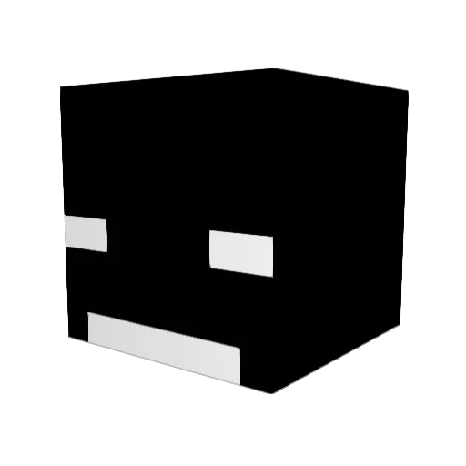 wtel Minecraft avatar head, 3D render