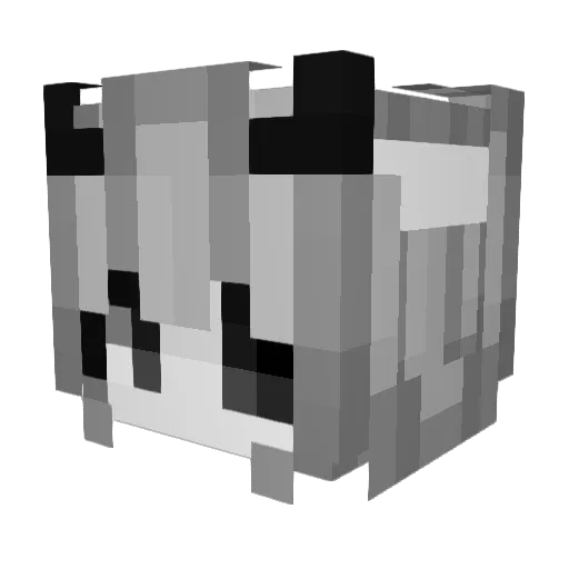 wtfHaunt Minecraft avatar head, 3D render