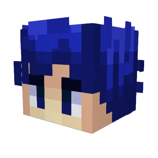 wtfjamuy Minecraft avatar head, 3D render